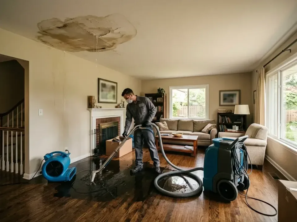 attic-pipe-burst-ceiling-drip-008 — frequently asked questions, Water Damage Restoration & Carpet Care in Melrose, MN
